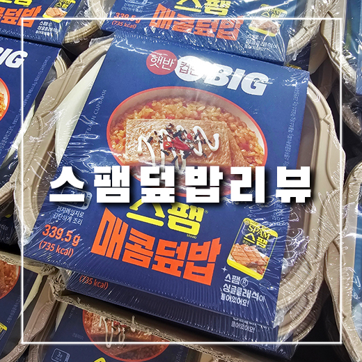  [간편식 리뷰] 햇반 컵반 BIG 스팸 매콤덮밥 세 번째 먹은 후기