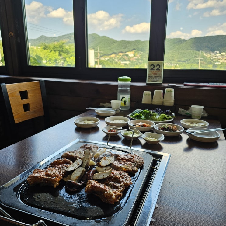  북한강 어머조개닭 뷰맛집 닭갈비집