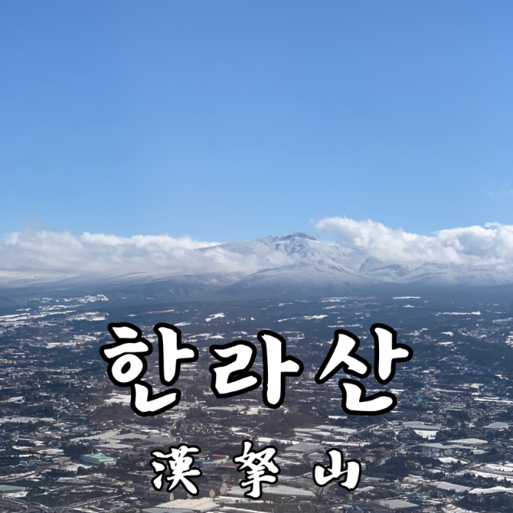  동서남북 제주 여행하면서 한라산 보고 사진 찍기