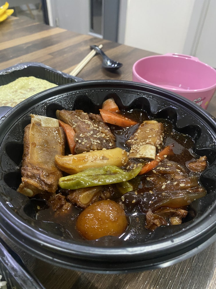  군산 김사부 본가 갈비찜 솔직후기 달짝지근한 간장갈비찜세트 군산배달맛집
