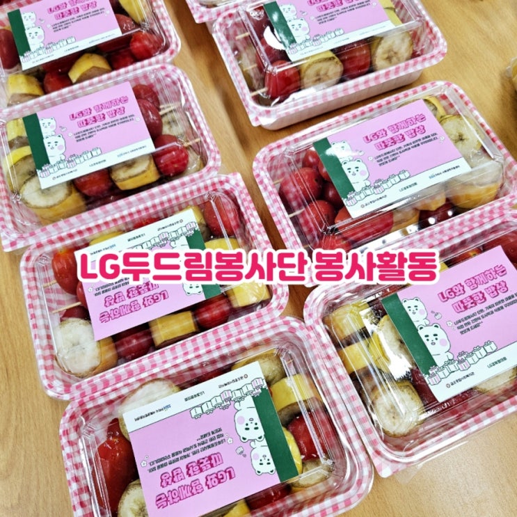  LG두드림봉사단 도시락꾸러미 봉사활동 feat 금오종합사회복지관