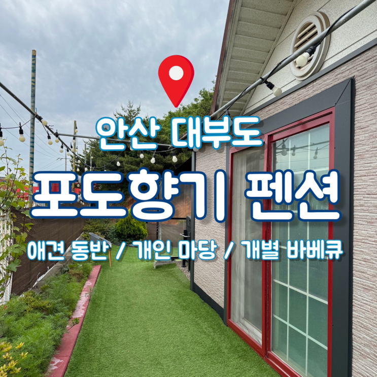 안산 대부도 포도향기 애견 동반 펜션