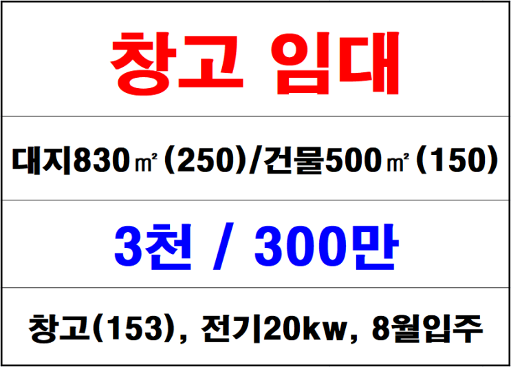 동김해창고임대, 동김해ic 가까운 창고