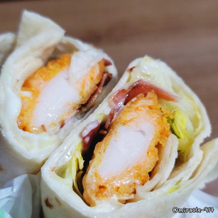  맥도날드 상하이 치킨 스낵랩 가격 및 칼로리 내돈내산 리뷰