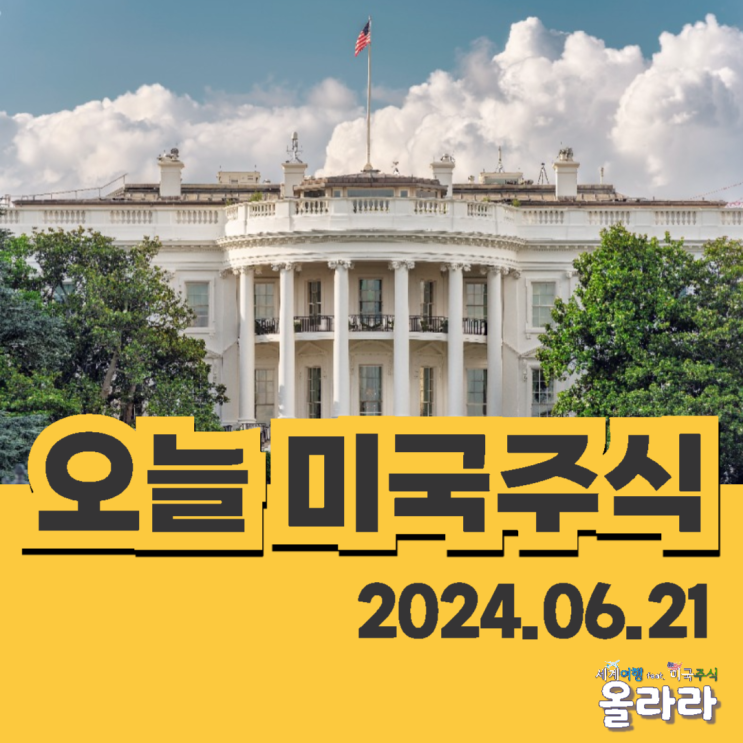  오늘 6월 21일 미국주식 네마녀의날 애플 엔비디아 테슬라 시총