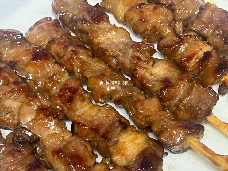 컬리 야식템 인생꼬치 데리야끼 닭꼬치