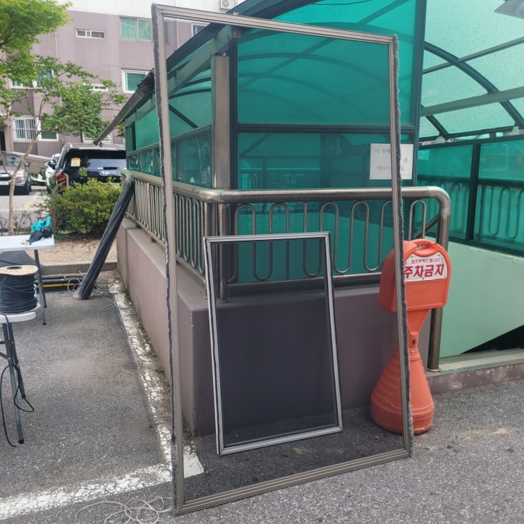  서울 노원구 월계동 청백 아파트 미세 방충망 교체 시공 현장