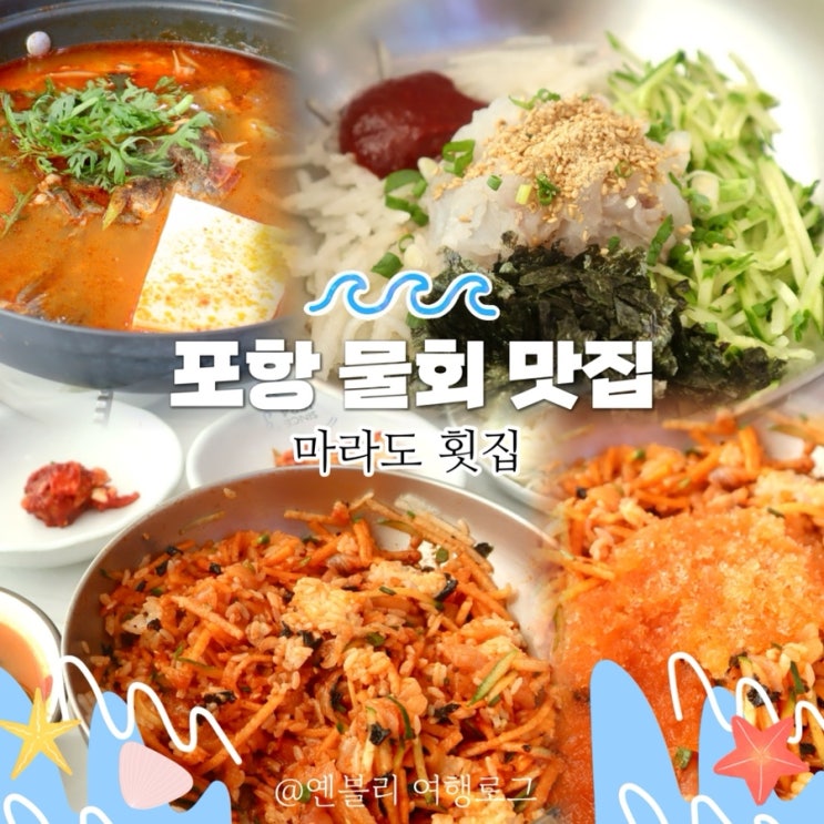 포항 마라도 물회  맛집  마라도회식당