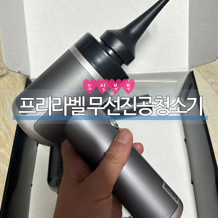  [사용리뷰] 세차를 더 쉽게! 차량용청소기 추천 '프리라벨 무선진공청소기'