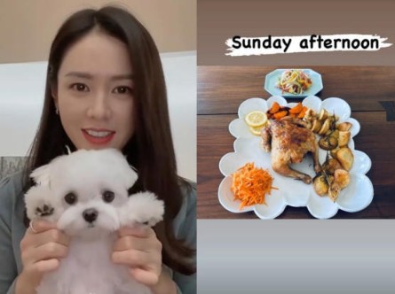 23일 배우 [<b>손예진</b> 직접 구운닭<b>요리</b>] 사진 공개 현빈!!! 너무... 