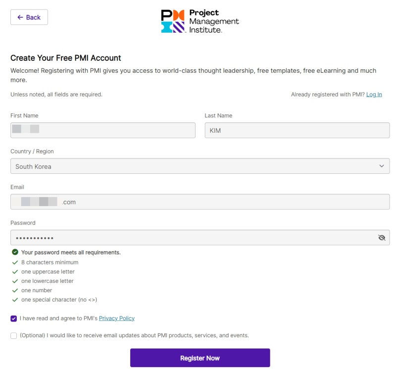 PMP 시험 접수 방법/ PMI 등록/ PMI 멤버십/2024년 최신 : 네이버 블로그