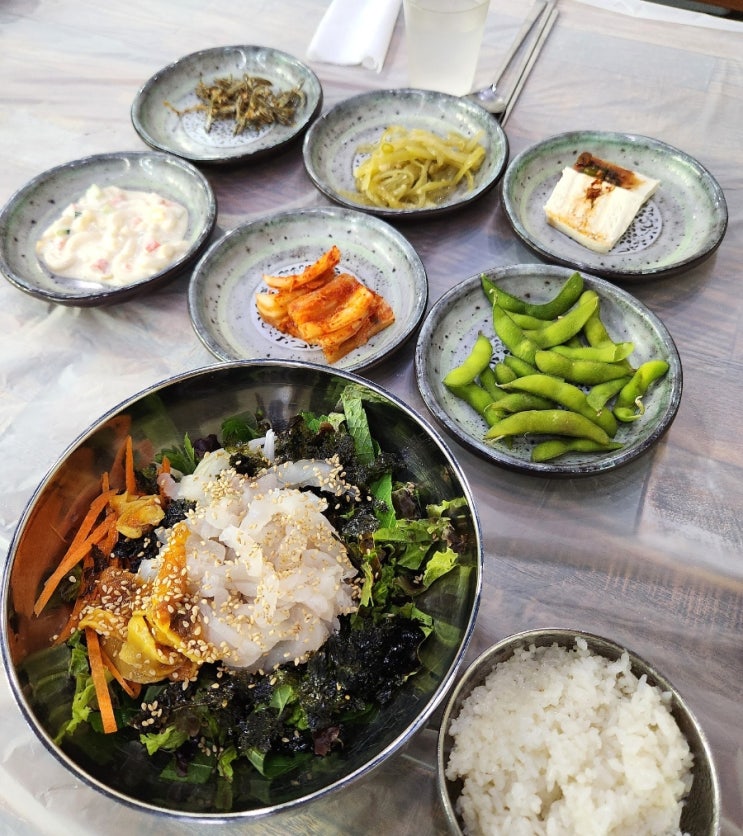  진주 문산 광어횟집 후기 / 물회, 회덮밥, 매운탕