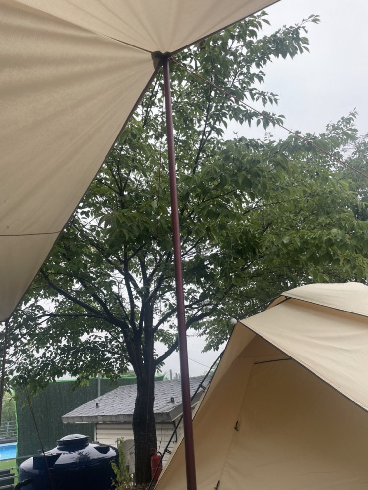  [스물 다섯 번째 캠핑] 2년 만에 다시 찾은 양평 드림 캠핑장! 우중캠핑, 최신 리뷰 (수영모 필수?)