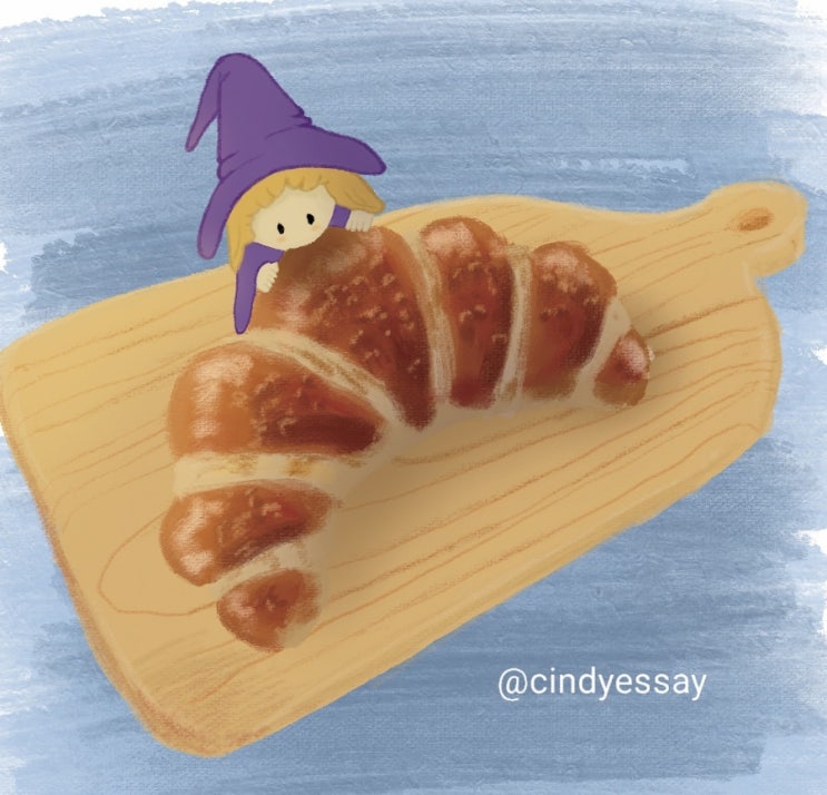  크로와상 먹는 마녀