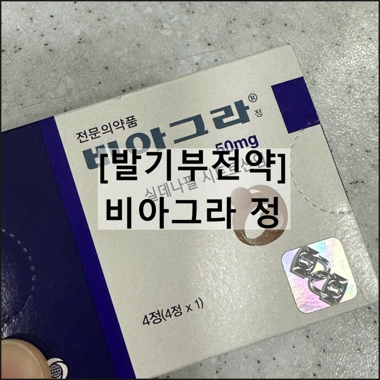 비아그라 정 / 발기부전약 실데나필 효과 부작용 복용법