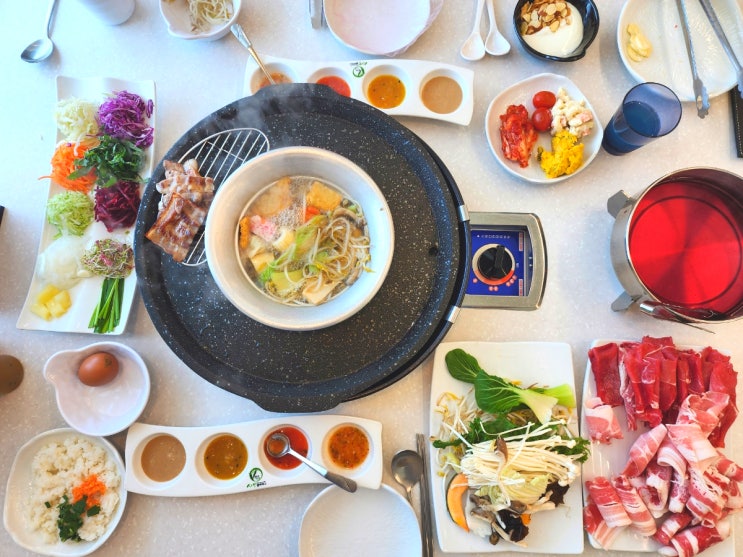  계양구 맛집 샤브쌈주머니 무한리필세트 후기