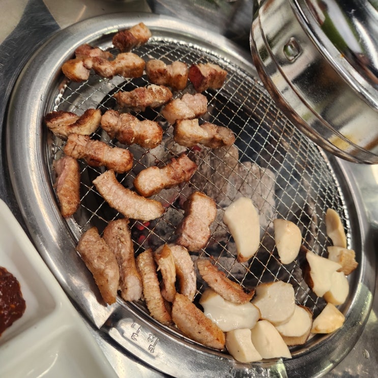  신안동맛집 아침 6까지하는 숯불통삼겹 솔직후기