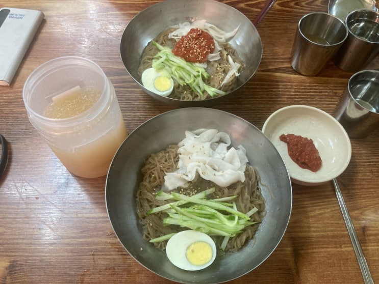  [중랑구 면목동 냉면 맛집] 매운 냉면 좋아한다면 무조건 먹어봐야 할 사가정 할머니냉면(+맵찔이용 시원한 물냉면도 있어요)
