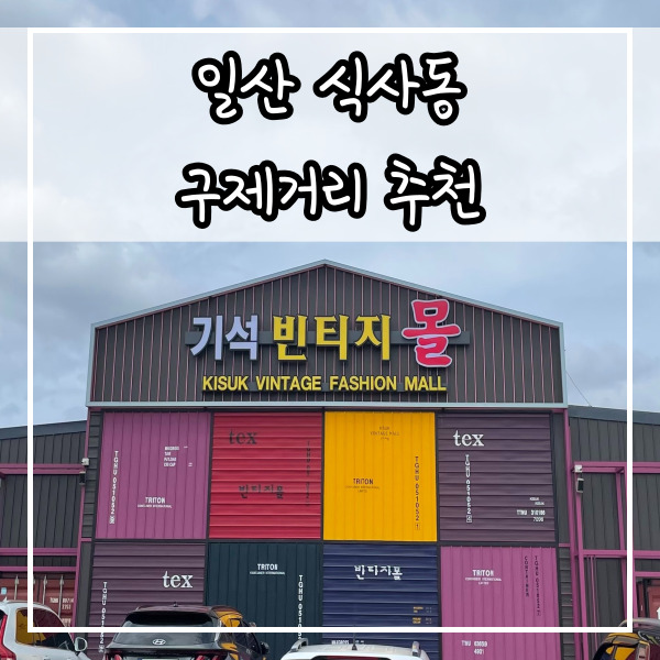  일산구제샵 기석빈티지몰 할인받는 방법
