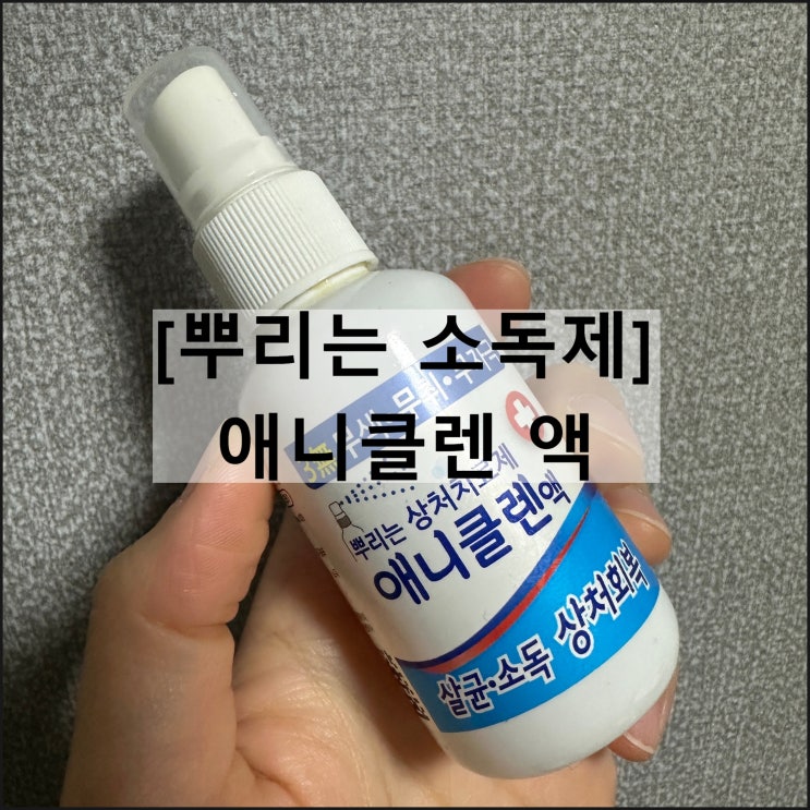  애니클렌 액 / 뿌리는 소독제 효과 사용법 부작용