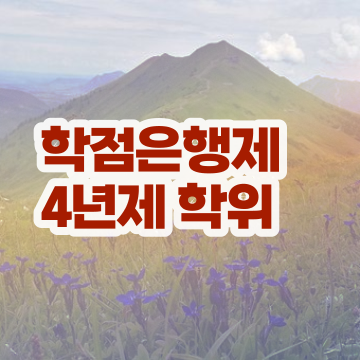  학점은행제일반학점 대학진학, 경력없이 온라인 원격 평생교육원에서 간편하게 준비했던 과정