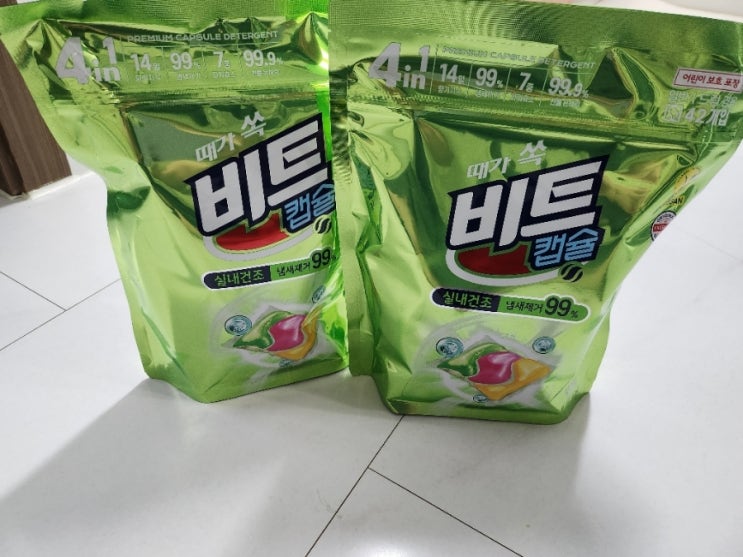    비트 실내건조 캡슐세제, 42개 구매후기, 제품 실사진, 특징 및 장단점