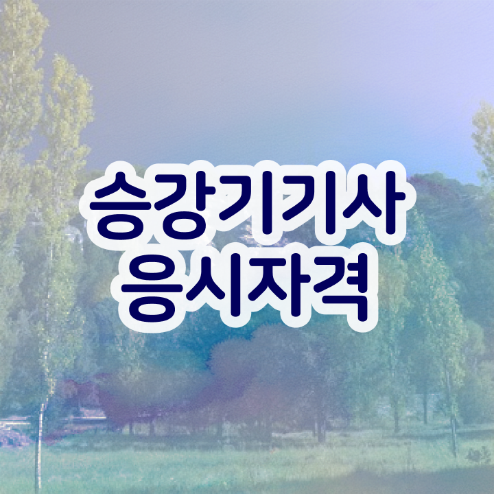  승강기기사 일정 승강기기사 응시조건 온라인 수업으로 단기간에 준비한 과정