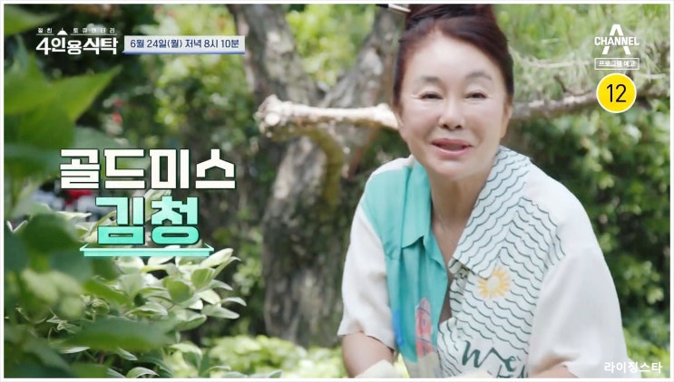 4인용식탁 김청 이미영 이경진 이민우 싱글라이프 전원주택 초고속이혼 산속암자 어머니 운명적만남 싱글탈출 이상형 채널A 절친 토큐멘터리