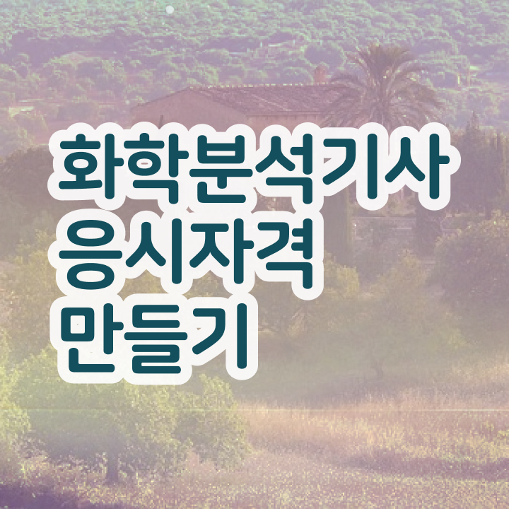  화학분석기사 CBT 화학분석기사 시험자격 인강만 듣고 4달 안에 준비한 비법
