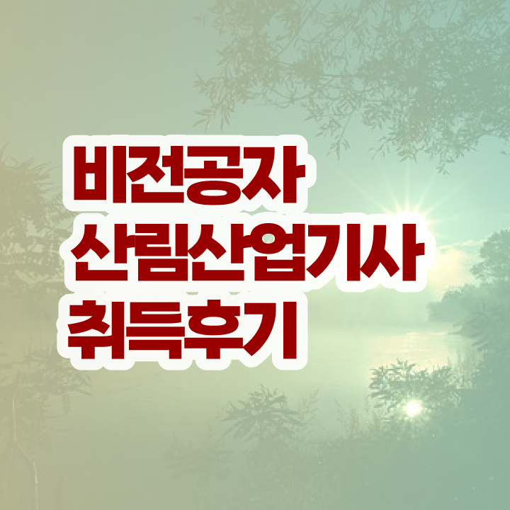  산림산업기사과목 산림산업기사 응시자격 학점은행제로 반 년만에 준비한 노하우