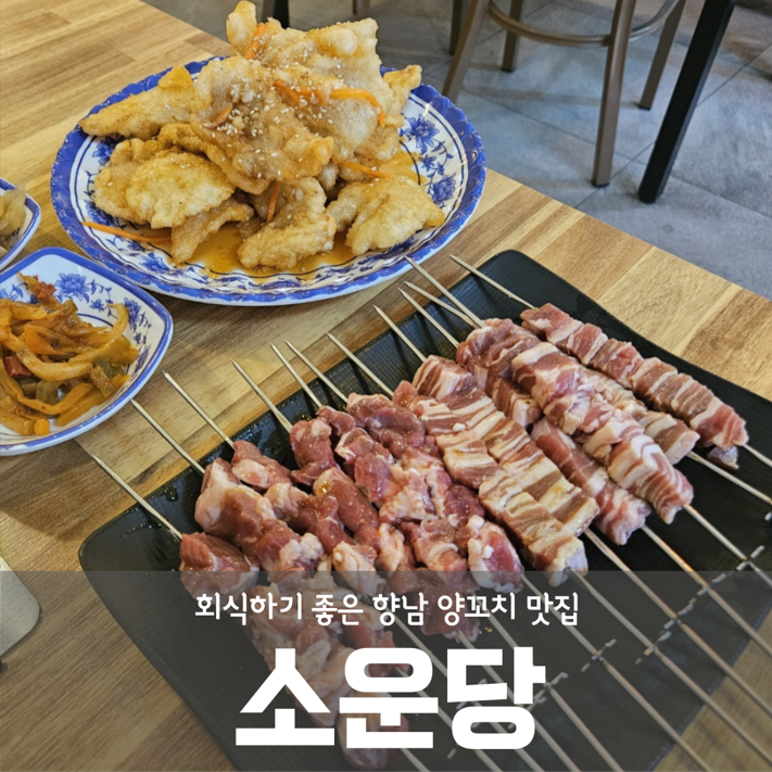 회식하기 좋은 향남 양꼬치 맛집 소운당에서 연태 하이볼과 함께 즐겨요