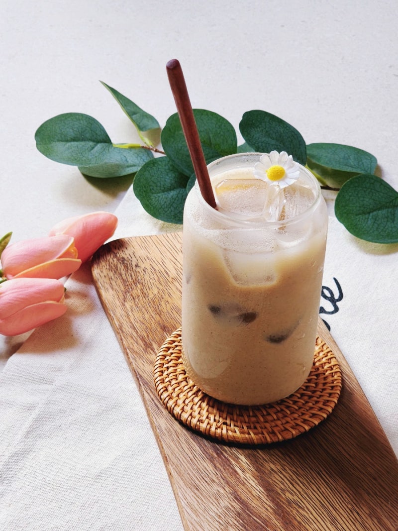 미숫가루 맛있게 타는법 미숫가루라떼 만드는법 레시피예요.