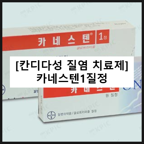  카네스텐 1질정 / 칸디다 질염 효과 사용법 부작용