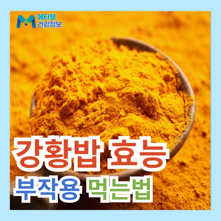  강황밥 효능 및 강황가루 먹는법 강황 부작용 알려 드려요!