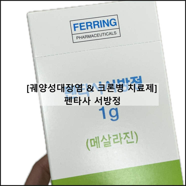  펜타사 서방정 / 궤양성대장염 크론병 메살라진 효과 복용법 부작용