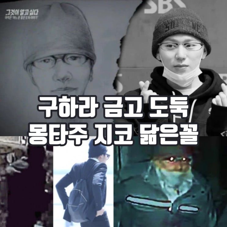 구하라 집 금고 도둑 몽타주 <b>지코</b> 닮은꼴로 화제