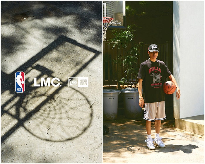  LMC.(엘엠씨) x New Era(뉴에라) x NBA(엔비에이), 삼자 협업 "티셔츠, 볼캡, 비니 제품 구성"