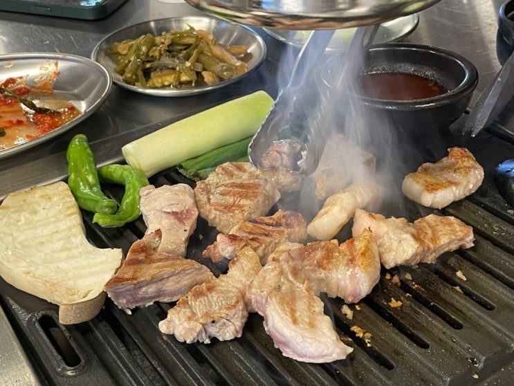  인천 청천동 맛집 주먹 구이 뭉텅 청천점 삼겹살 후기
