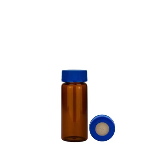  [유리초자] 25 ml 엠버 셉텀 샘플 바이알 & 스크류 캡 25 ml Amber Septum Vial & Screw cap