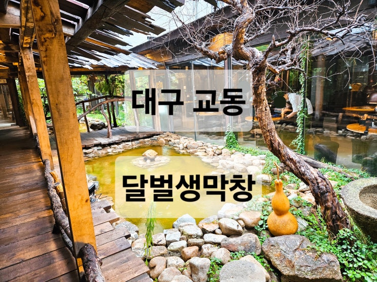  대구 교동 분위기 좋은 연못이 있는 막창 맛집  달벌생막창