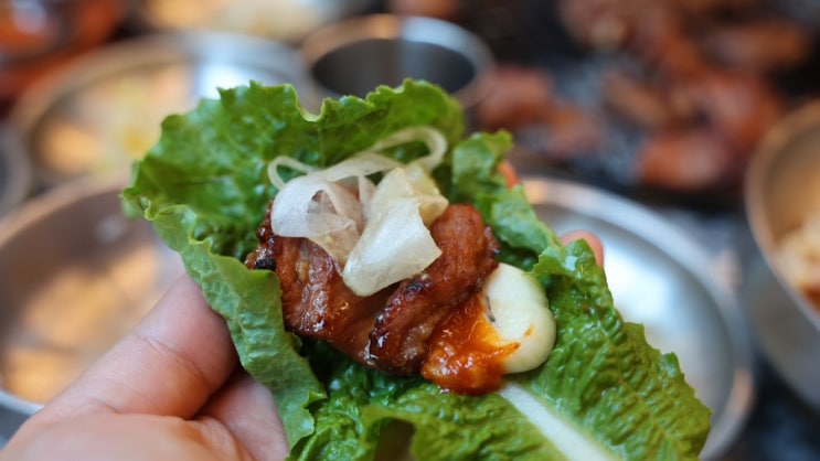  장흥맛집, 양념돼지갈비 전문점 '사계정원', 가족모임추천 식당