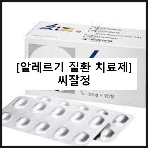  씨잘 정 / 알레르기약 항히스타민제 레보세티리진 효과 부작용 복용법