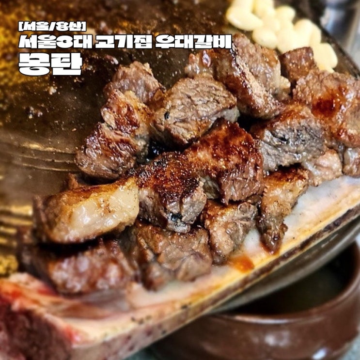  용산 서울 3대 고깃집 우대갈비 맛집 몽탄 주차 웨이팅 후기