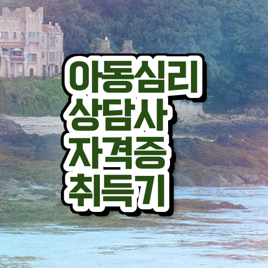  우리아이심리 바우처 , 아동심리상담사 자격증 온라인으로 간단히 준비한 방법 및 취업 전망