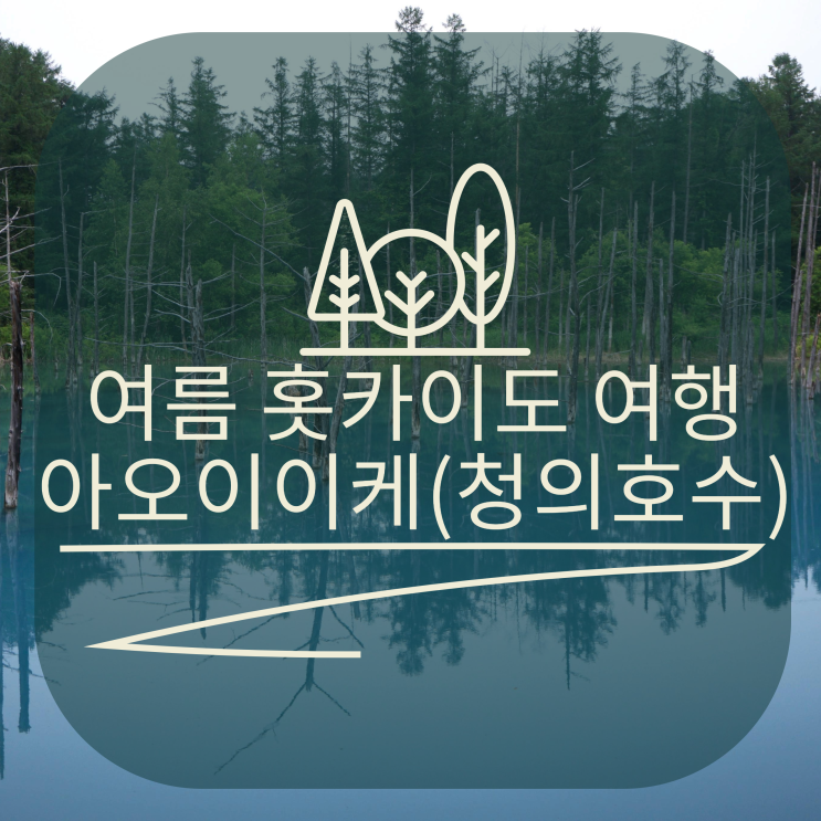  여름 홋카이도의 아오이이케(청의호수)