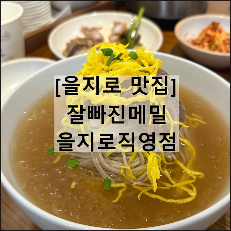  잘빠진메밀 을지로직영점 | 을지로맛집 을지로점심 막국수