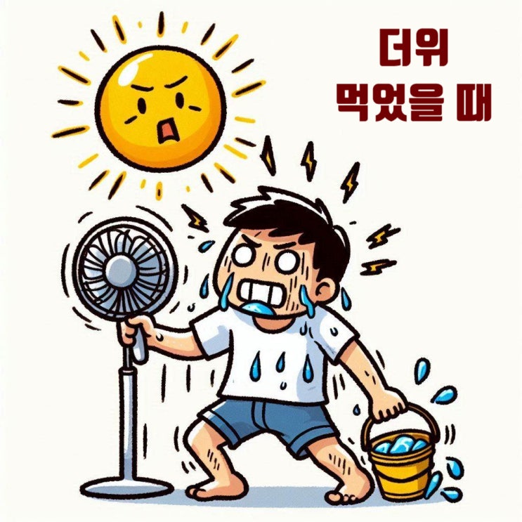  더위를 먹었을 때 취할 수 있는 구체적인 방법