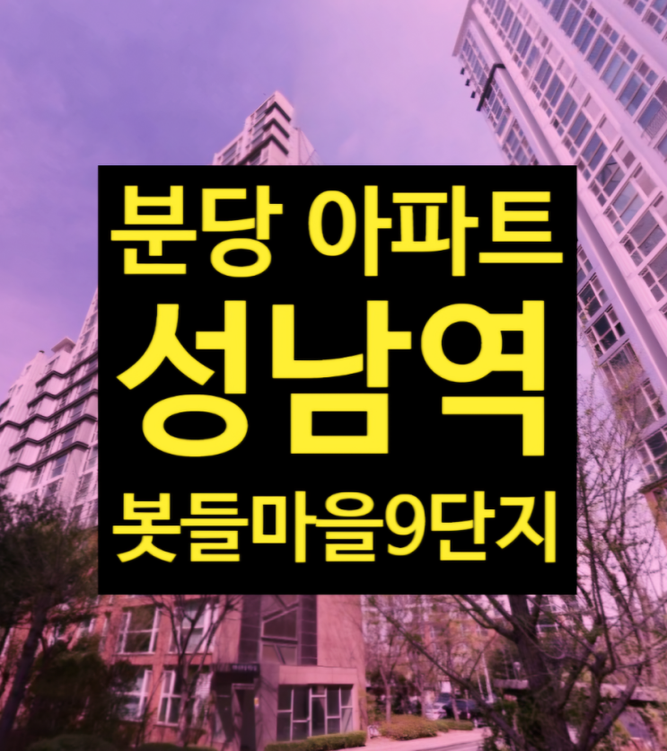  GTX-A 성남역세권 봇들마을9단지 금호어울림아파트 성남시 분당 아파트 급매매 말고 법원경매 2022타경59115