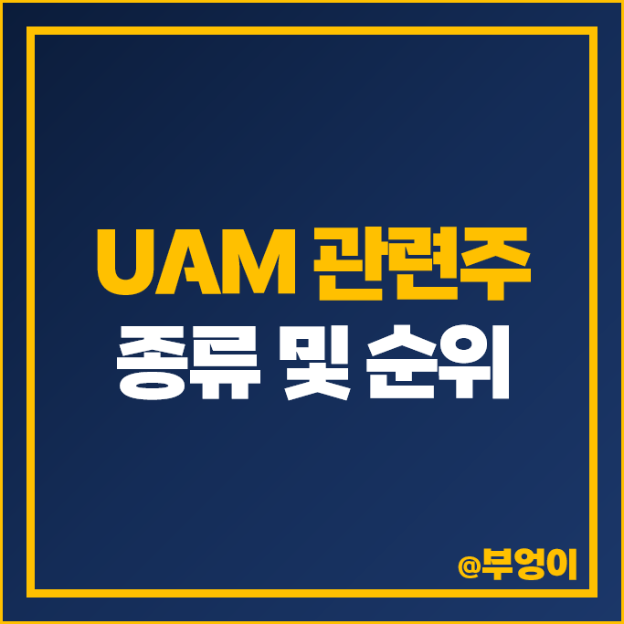 UAM 관련주 현대자동차 KT 대한항공 LG유플러스 주가 SK텔리콤 주식 UAM 관련주 현대자동차 KT 대한항공 LG유플러스 주가 SK텔리콤 주식