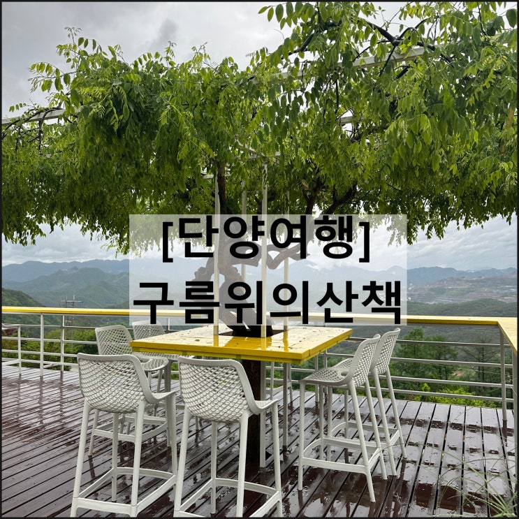  구름위의산책 | 흐린날 비오는날 단양여행 단양카페 일몰